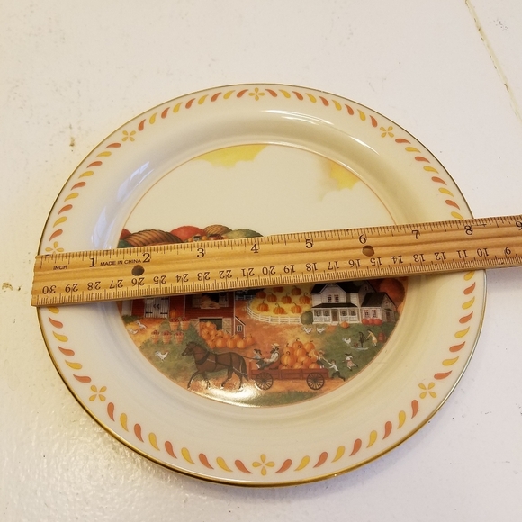 Lenox China Collectible Plate Gold Rim Scenes of America With Stand and Box - Picture 10 of 12